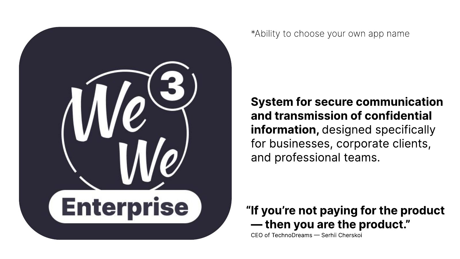 WeWe3 Enterprise