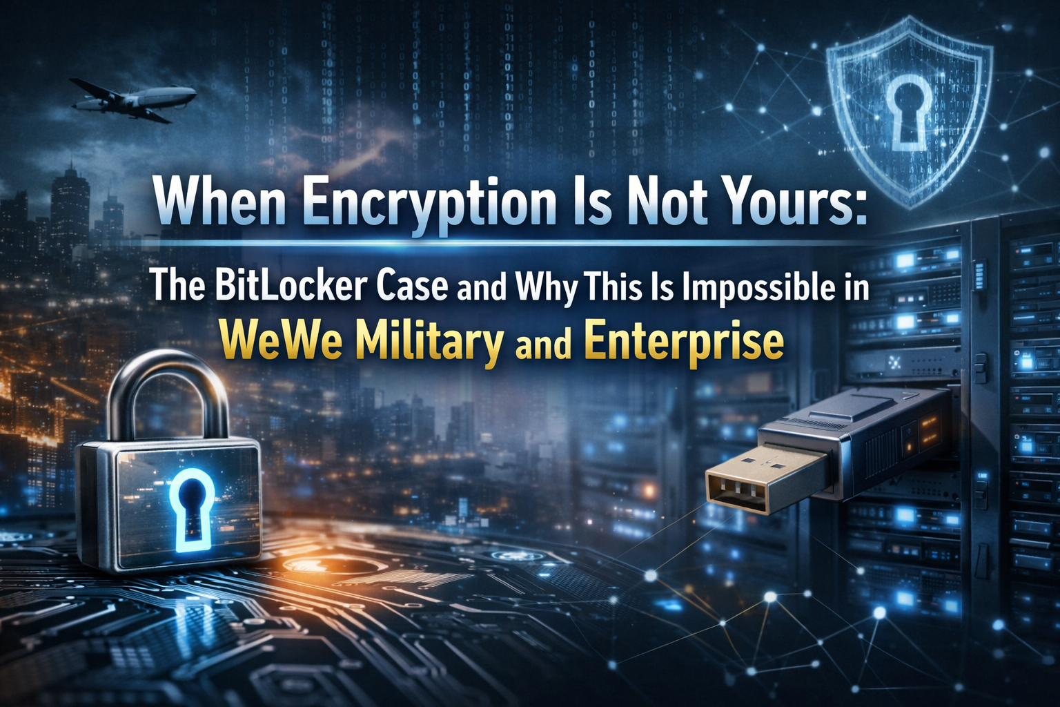 WeWe secure messenger illustrating encryption key ownership and digital sovereignty